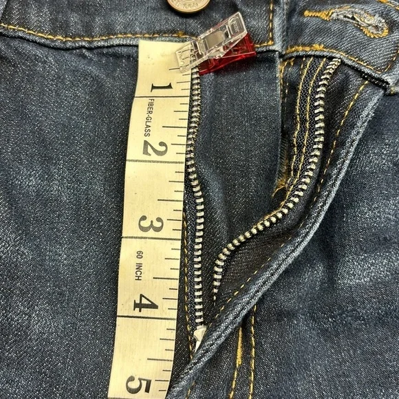 Gap Dark Wash Boot Cut Raw Hem Denim Jeans Size 6/28 Regular - Picture 11 of 13